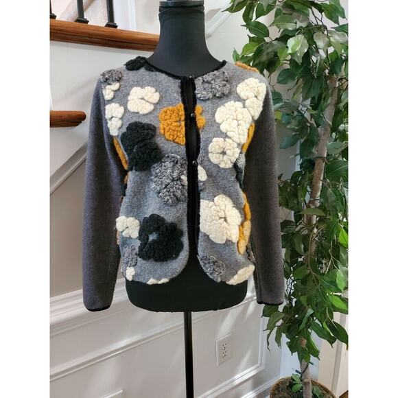 Trisha Tyler Crew Neck Cardigans Sweater - Picture 1 of 11